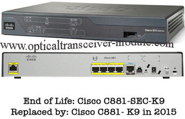4 LAN Portları Kablolu Cisco 800 Serisi Yönlendirici CE Sertifikası CISCO881 / K9