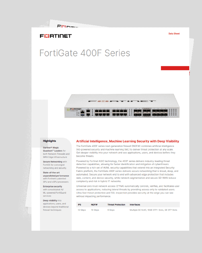 FortiGate 400F serisi yeni nesil g&uuml;venlik duvarı (NGFW) 0