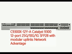 C9300X-12Y-A Katalizör 9300 12 portlu 25G/10G/1G SFP28 modüler yukarı bağlantıları ile Ağ Avantajı