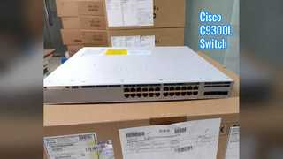 Cisco C9300L-24T-4G-E 9300 Anahtar, 24x1G Bakır/4x1G SFP/Yalnızca Veri