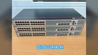 S5735S-L24T4S-A1 (24 10/100/1000BASE-T Ethernet Bağlantı Noktası, 4 Gigabit SFP, AC Güç Kaynağı)