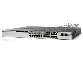 Ethernet Ağ Anahtarı WS-C3750X-24P-L 24 Bağlantı Noktalı Cisco SFP Genişleme Yuvası Tipi