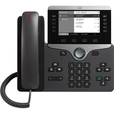 CP-8845-K9 Cisco IP Phone 480 X 272 Çözünürlük 10/100/1000 Ethernet, G.729ab Ses Codec'leri ile