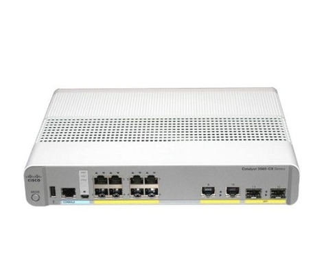 WS-C3560CX-8TC-S 8-Port Kompakt Değiştirme Katmanı 3 - 8 X 10/100/1000 Ethernet Portları 2 SFP&amp;2GE Uplinks- Data IP Base