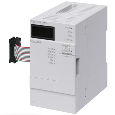 64 Uzaktan İstasyon ve 10 Mbps Hızlı MELSEC iQ-F PLC için Mitsubishi FX5-CCL-MS CC-Link Master Modülü