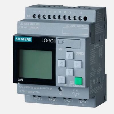Siemens 6ED1052-1MD08-0BA1 LOGOSU! 12/24RCE Lojik Modül PLC