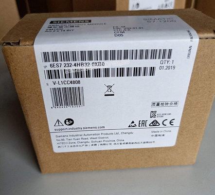 6ES7232-4HB32-0XB0 SIMATIC S7-1200 Analog Çıkış Modülü SM 1232 2 AO PLC Modülü 6ES7 232-4HB32-0XB0