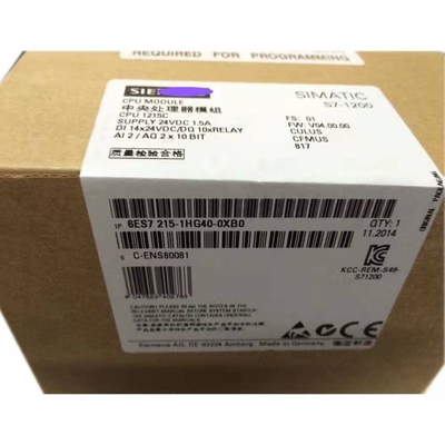 6ES7214-1HG40-0XB0 CPU Modülü SIMATIC S7-1200 DHL veya FedEx tarafından 1 Yıl Garantili Kutuda Yeni