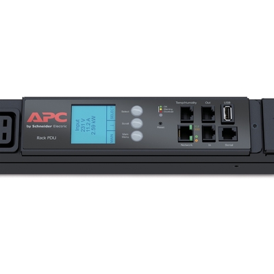 APC AP8886 Kabin İçi Dikey Montajlı PDU 2G, Ölçümlü, ZeroU, 22,0kW(32A) 17,3kW(24A), 230V, (30) C13 & (12) C19