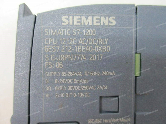 SIEMENS 6ES7212-1BE40-0XB0 PLC Endüstriyel Kontrol orijinal yeni S7-1200 6es7212-1be40-0xb0 Cpu Modülü