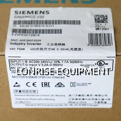 Siemens 6SL3210-5BB15-5UV1 0.55KW 1AC V20 PLC Endüstriyel Kontrol 6SL32105BB155UV1