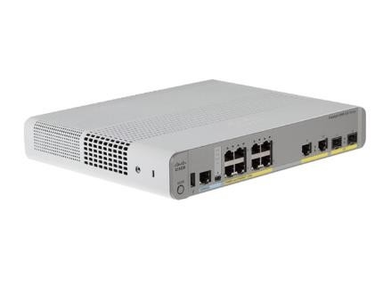 WS-C2960CX-8PC-L 8 Gigabit Ethernet Portları 8 PoE+ Çıkışları 124W PoE Bütçe 2 1G SFP ve 2 1G Bakır Uplinks