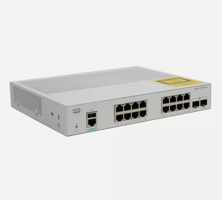 C1000-16FP-2G-L Cisco Catalyst 1000 Switch 16x 10/100/1000 Ethernet Portları PoE+ 240W PoE Bütçe 2x 1G SFP Uplinks