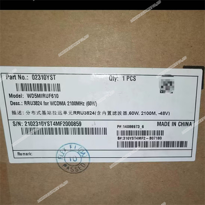 Rru3826 Wcdma 2100mhz (80w) 02310kkq Telekom Üss İstasyonu için Uygun