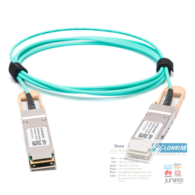 AOC Kabloları 02311KNQ QSFP-100G-AOC-10M Aktif Optik Kablo QSFP28 100G (850nm 10m AOC) kullanıma hazır