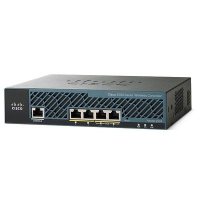 AIR-CT2504-50-K9, Cisco 2500 Kablosuz Denetleyici, 50 AP lisansı/4xGE bağlantı noktası/RF yönetimi