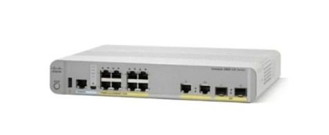 WS-C2960CX-8PC-L 8 Gigabit Ethernet Portları 8 PoE+ Çıkışları 124W PoE Bütçe 2 1G SFP ve 2 1G Bakır Uplinks