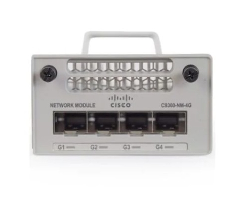 C9300 NM 4G Catalyst 9300 Serisi Modülleri ve Kartları Catalyst 9300 4 x 1GE Ağ Modülü Cisco Catalyst 9300 Serisi Değiştiricilerinin yukarı bağlantı portları için