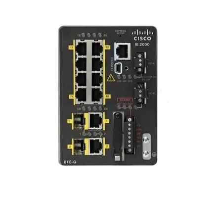 IE-2000-8TC-G-E - Endüstriyel Ethernet 2000 Serisi IE2000 8FE Bakır portları ve 2GE Combo (Lan Base) ile - 1588