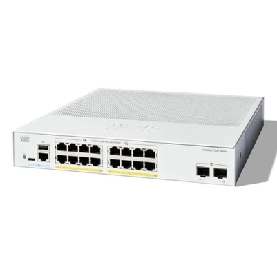 Cisco C1200-16P-2G - Cisco Switches 16x 10/100/1000 PoE+ Portları 120W Güç Bütçesi, 2x Gigabit SFP ile, Rack-montable