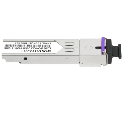 EPON OLT PX20+ 20km Tx 1490nm 1.25G Rx 1310nm 1.25G SFP Şekil faktörü SC/UPC Alıcı Bağlantısı