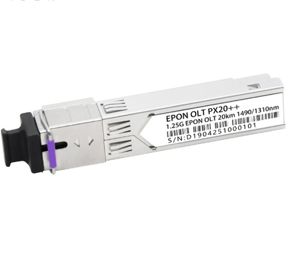 EPON OLT PX20+ 20km Tx 1490nm 1.25G Rx 1310nm 1.25G SFP Şekil faktörü SC/UPC Alıcı Bağlantısı