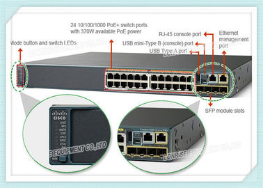 WS-C2960X-24PS-L Cisco Ethernet Switch Gigabit 24 Port 512mb 370 Watt Poe ile