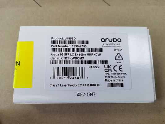 J4858D, Aruba J4858D Alıcı-Verici, 1G SFP LC/500m MMF/Aruba Serisi