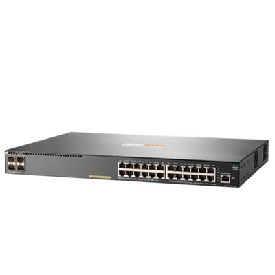 JL255A, Aruba 2930F Anahtar, 24xGE PoE+/4xSFP+/370W PoE Bütçesi