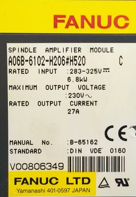 Fanuc A06B-6102-H206 CNC Mil Servo Amplifikatör 200-240V AC Yüksek Hassasiyetli