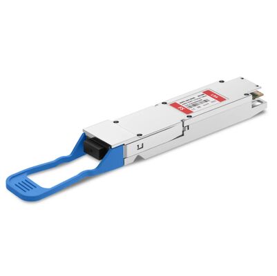 TS-OP-314H-10C/400G OSFP LR4 Fined Top Optical Transceiver, 1310nm dalga boyu ve yüksek yoğunluklu ağ için 10km iletim
