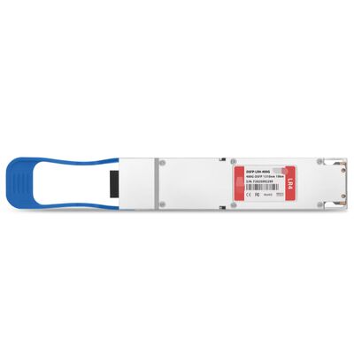 TS-OP-314H-10C/400G OSFP LR4 Fined Top Optical Transceiver, 1310nm dalga boyu ve yüksek yoğunluklu ağ için 10km iletim