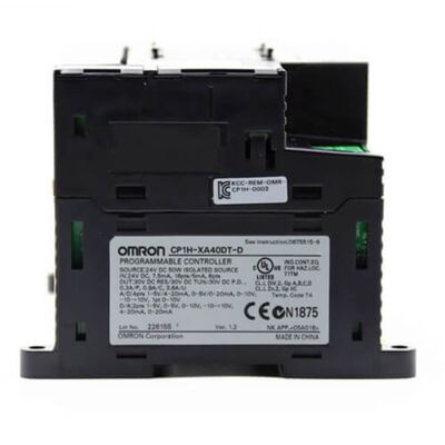 Endüstriyel Otomasyon için 40 G/Ç Analog G/Ç ve 24V DC Güçlü Omron CP1H-XA40DT1-D PLC CPU Birimi