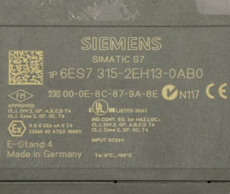 Siemens 6ES7315-2EH13-0AB0 SIMATIC S7-300 CPU 315-2 PN/DP Denetleyici Modülü
