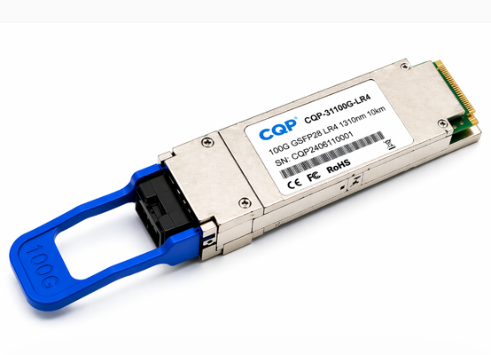 CQP-31100G-LR4 100G QSFP28 LR4 Optik Alıcı 10km SMF LC Modülü Optik Alıcı Çözümü