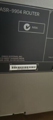 Cisco ASR-9904-AC Router.