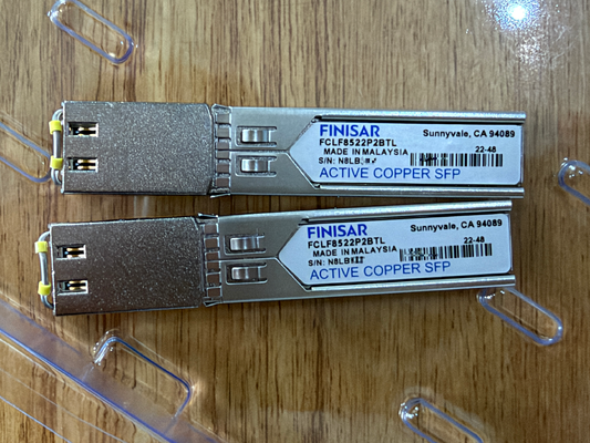 Finisar FCLF8522P2BTL 1000BASE-T Copper SFP Transceiver 10/100/1000Mbps RJ45 100m