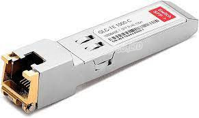GLC - TE 1000BASE - T SFP Transceiver Modülü, bir RJ-45 konektörü üzerinden bakır bir bağlantı üzerinden 100 metreye kadar bağlantı uzunluğunu destekler