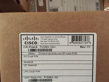 PVDM3-192 Cisco Router Modülleri 192-Kanal Yüksek Yoğunluklu Ses DSP Modülü