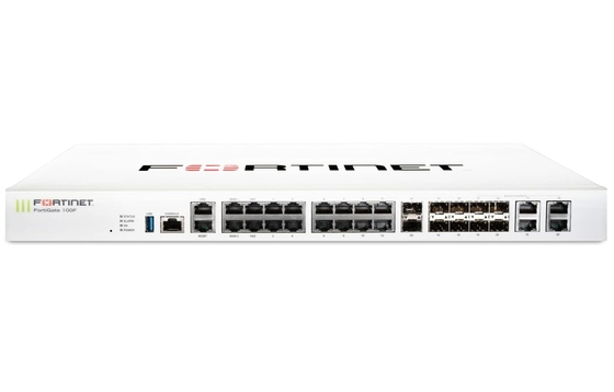 FG-100F Fortigate 100F FG-100F 22x GE RJ45 Portları 4 SFP Portları 2x 10 GE SFP+ FortiLinks Çift Güç Tedarikçileri Bırakma