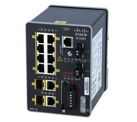 IE-2000-8TC-GB IE-2000-8TC-G-B - Endüstriyel Ethernet 2000 Serisi IE 8 10/100 2 T/SFP Temel