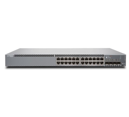 EX3400-24P EX3400 24-Port 10/100/1000BaseT PoE+ 4 X 1/10G SFP/SFP+ 2 X 40G QSFP+ Fazladan Fanlar Ön-Arka Hava Akışı