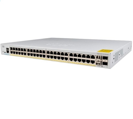 C1000-48FP-4X-L Cisco Catalyst 1000 anahtarları 48x 10/100/1000 Ethernet portları PoE+ ve 740W 4x 10G SFP Uplinks