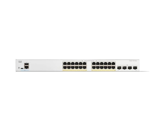 Cisco C1300-24FP-4G - Cisco 24x 10/100/1000 PoE+ Portları ile 370W Güç Bütçesi 4xGigabit SFP Rack-montable