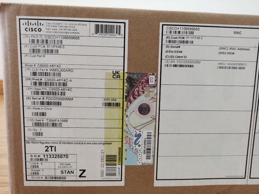 Cisco C9500-48Y4C-A Catalyst 9500 48 Portlu 25G Değiştirici
