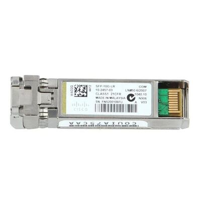 Cisco SFP-10G-LR= 10GBASE-LR SFP+ Alıcı Modülü (1310nm 10km SMF LC DOM)