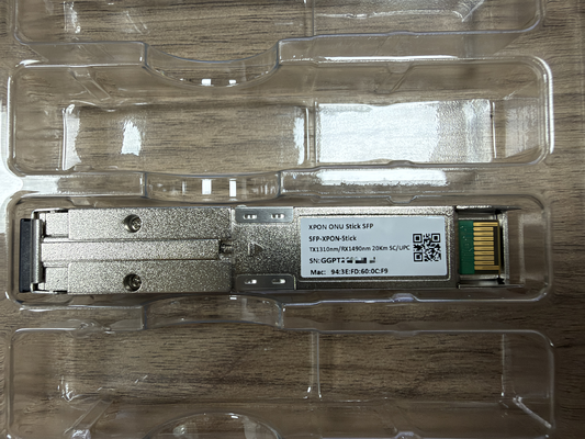 SFP-XPON-Stick 20 km TX1310nm/RX1490nm SC XPON ONU Modülü