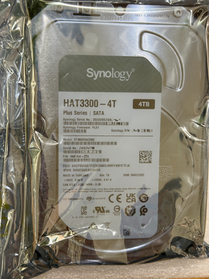 Synology Plus Serisi HAT3300-4T 4TB 3,5" SATA III NAS Dahili Sabit Sürücü